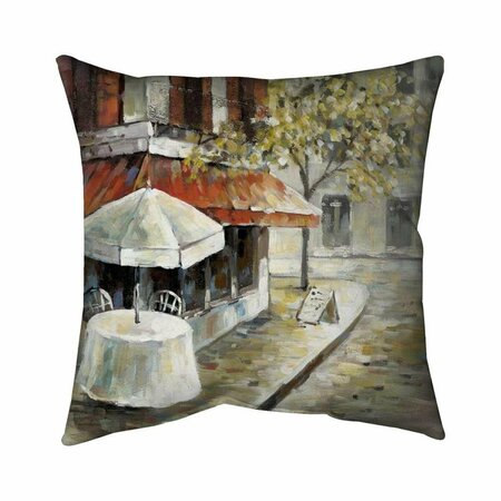 FONDO 26 x 26 in. Deserted & Sunny Street-Double Sided Print Indoor Pillow FO2794594